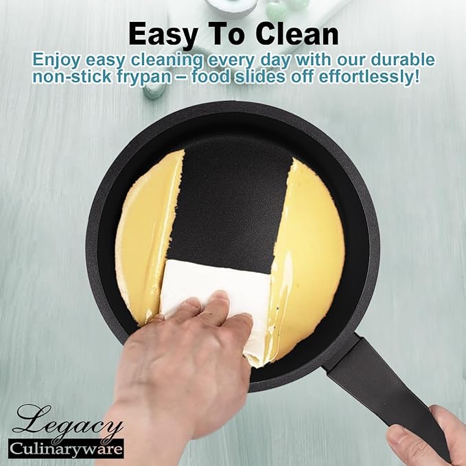 Nonstick Sauce Pan with Lid,1.5Qt & 2Qt Set, PFOA Free,Kitchen Pots Induction Pot,Cream