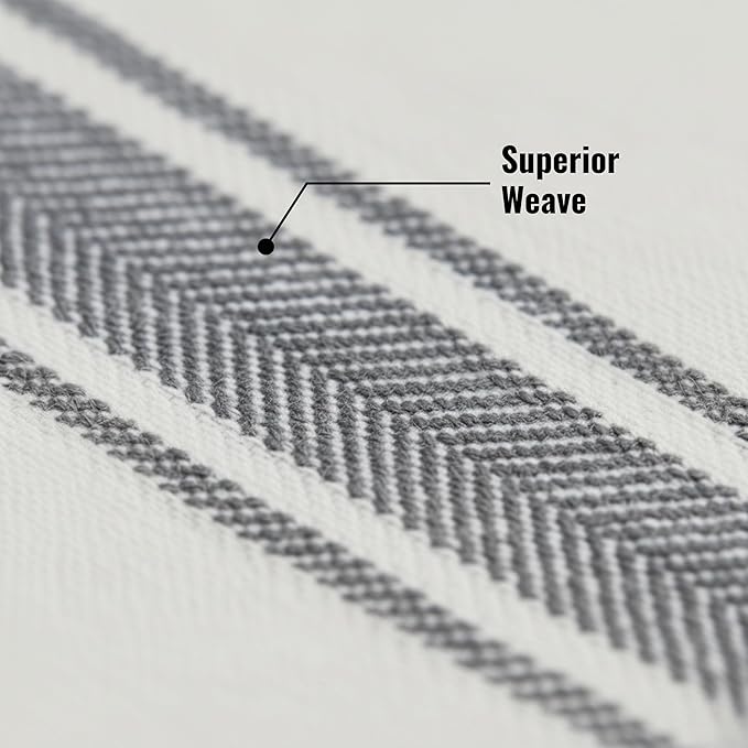 Kitchen Towels | Tea Towel for Craft| Cotton Dish Towels| Reusable Bulk Cleaning Cloths Grey Hand Towels| Soft Super Absorbent Quick Dry Dish Rags Machine Washable 6 Pack 15" x 25"