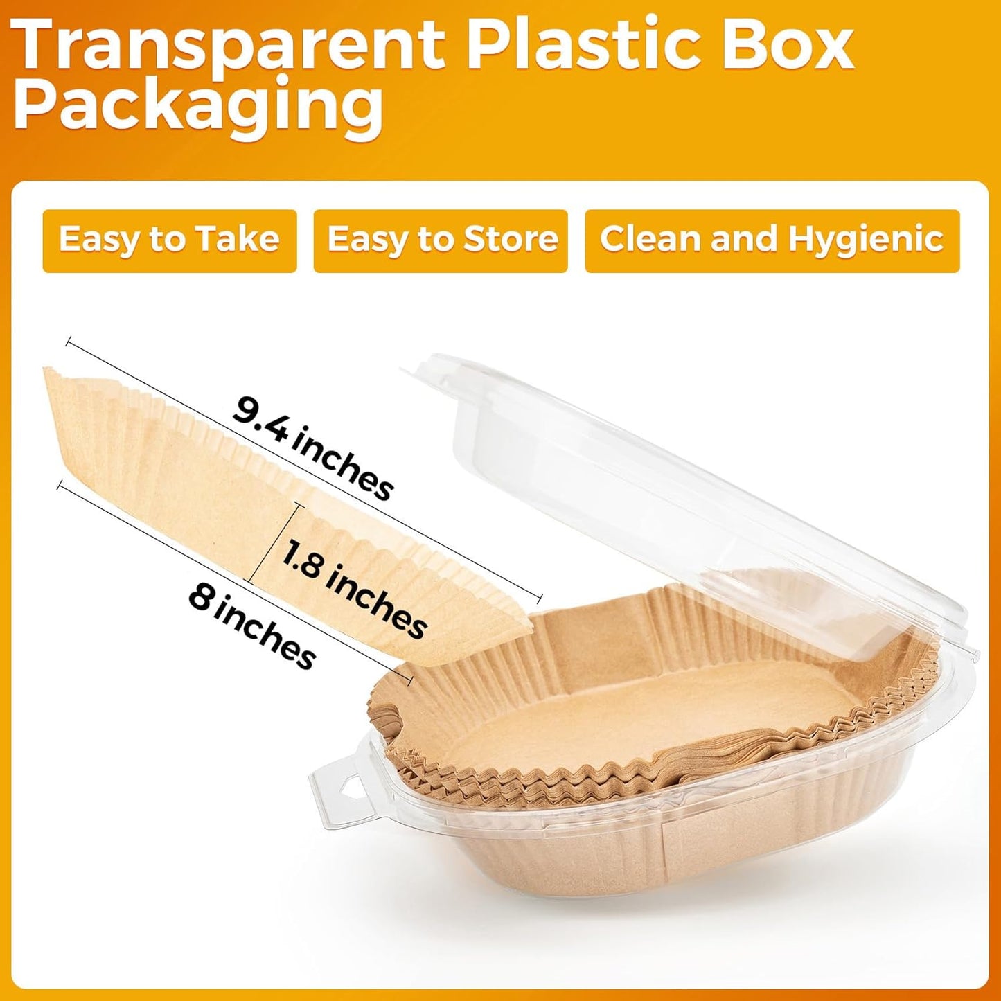 360 Pcs Air Fryer Liners Disposable, 8" Square Air Fryer Paper Liners, Unbleached Parchment Paper for Air Fryer Basket, Non-Stick & Leakproof Baking Liner for Microwave Oven Pan