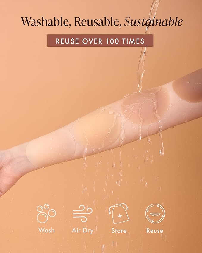 Grippy Not Sticky Nipple Covers - Cakes Reusable Non Adhesive Nipple Pasties for Women - Silicone Bra Inserts