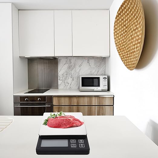 GLEAVI USB Rechargeable Mini Kitchen Gram Scale Precision Electronic Food Scale for Baking Cooking Jewelry Weighing with Tare Function Portable Professional Accessory