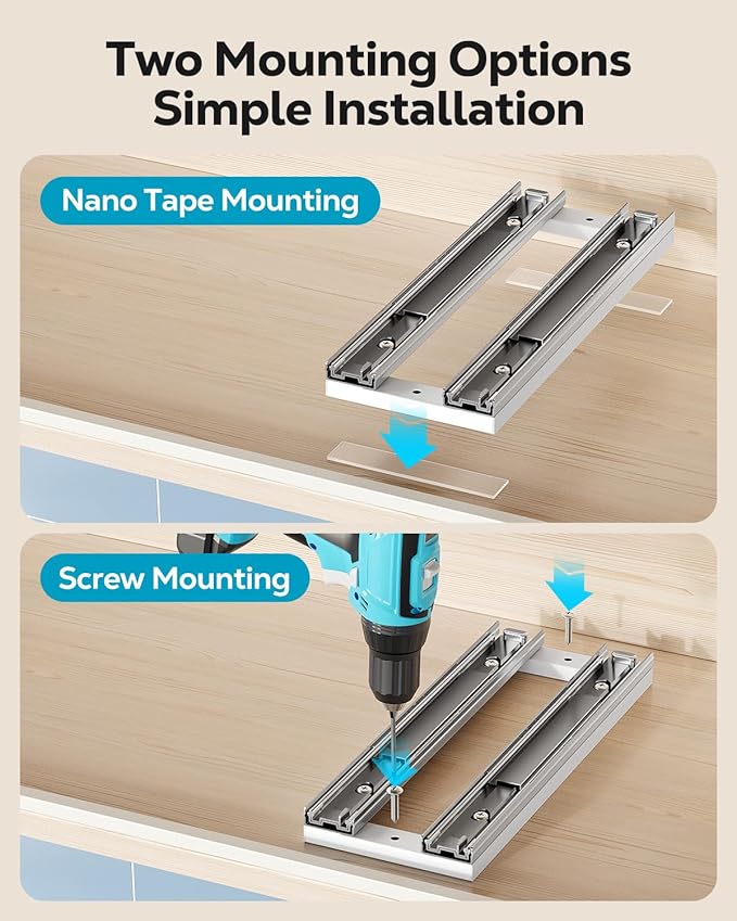 Nieifi Spice Organization for Cabinet-Vertical Spice Rack Pull Out-Spice Rack Organizer for Cabinet-8-1/4 inch Wide-Seasoning Kitchen Organizer-8.26" W x 10.6" D x 8.7" H-1 Pack-2 Tier