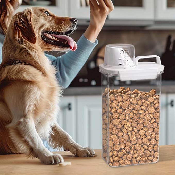 Rice Container, Rice Storage Container, 3-5 Lbs Tcereal Storage Container, Dog Food Storage Container, Suitable for Home Kitchen Rice, Soybean Food Storage