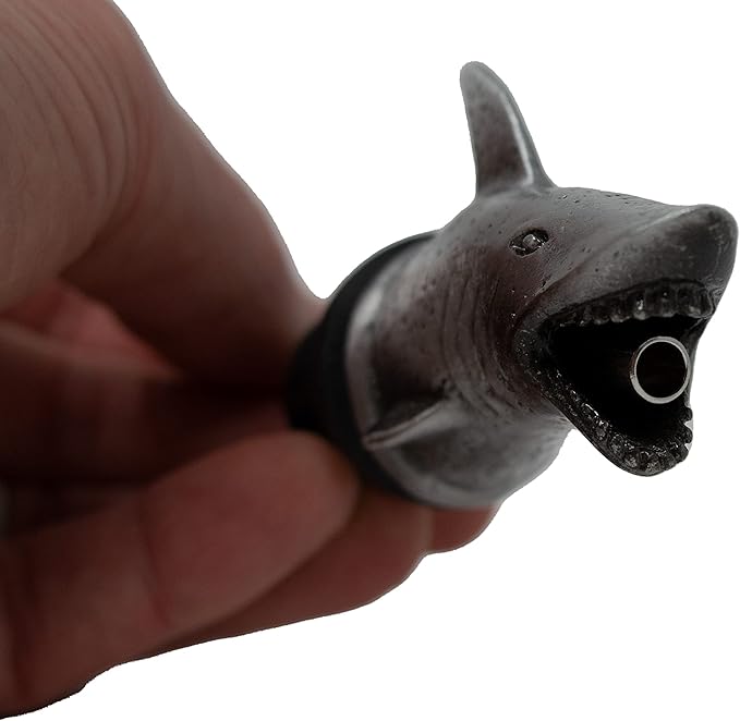 Happy Hour Shark Head Wine Pourer - Stopper, Aerator, and Perfect Pourer