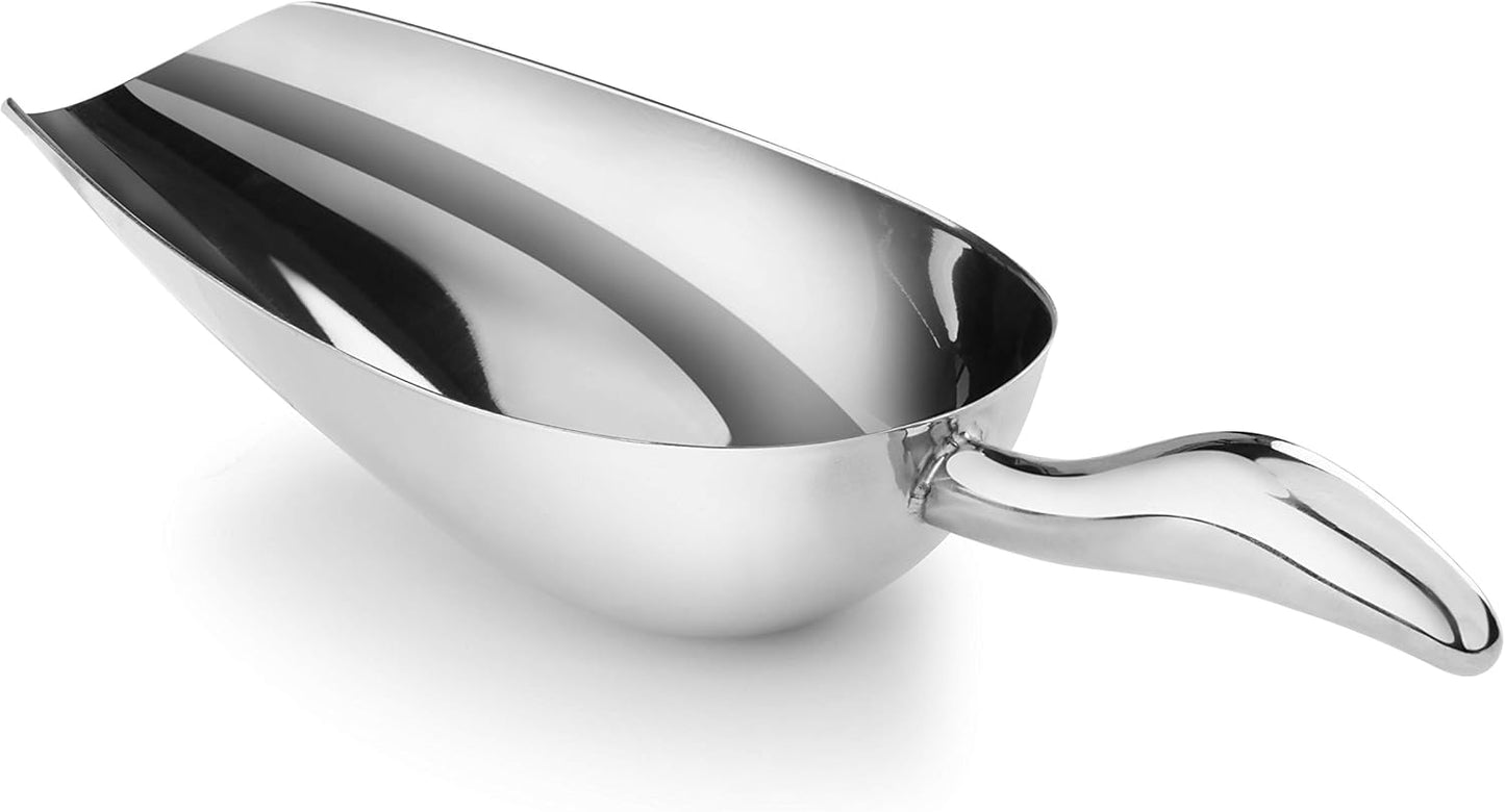 New Star Foodservice 1028546 Stainless Steel Bar Ice Flour Utility Scoop, 36-Ounce