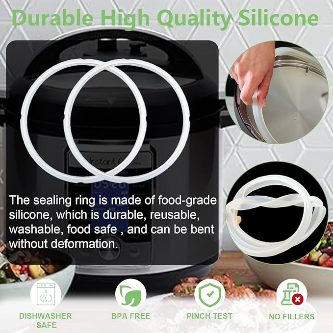 11 PCS Instant Pot Accessories for Ultra 6QT, Instant Pot Replacement Parts Include Sealing Ring, Steam Release Valve, Anti-Block Shield, Valve Sealing Ring, Float Valve and Gasket