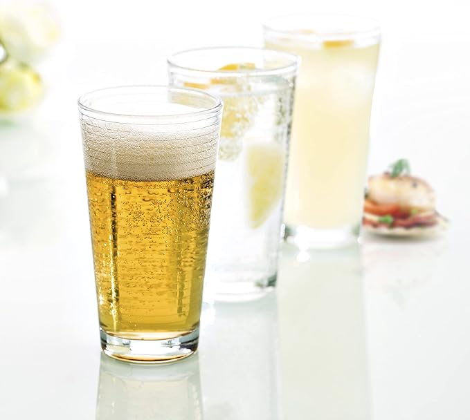 Fortessa Basics Arcade Everyday 12 Pack Set Glassware Kitchen and Barware Great for: Mixed Drinks/Cocktails, Water, Juice, Iced Tea, Soft Drinks, Old Fashioned/Rocks, 8 Ounce