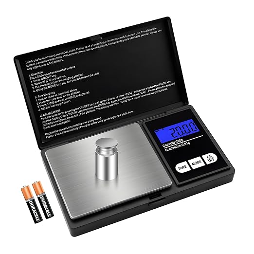 Digital Small Scale 200g/0.1g Accuracy Gram and Ounces Scale for Jewelry, Powder, Coin, Food Kitchen Pocket Scale with Tare, Backlight Display, Auto Shutoff
