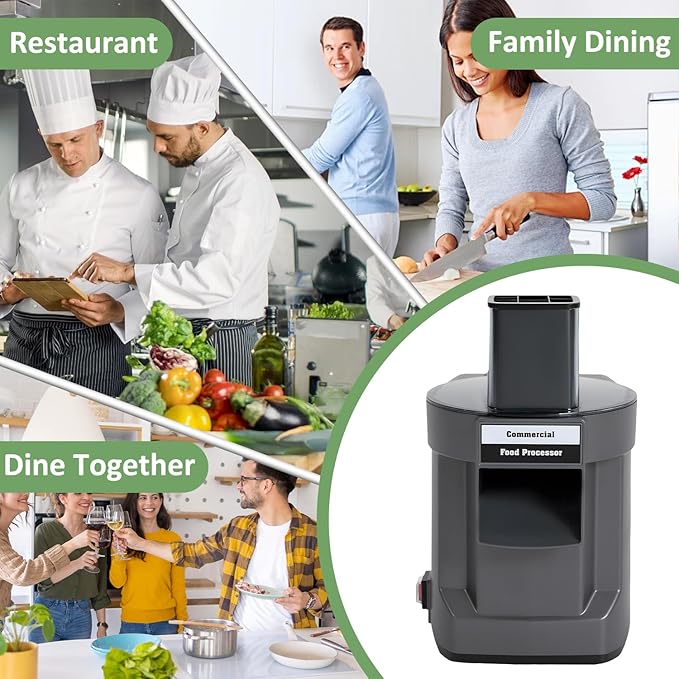 5 in 1 Electric Vegetable Chopper, Commercial Food Processor with 5 Blades, Vegetable Dicer Fruit Slicer, Multifunctional Shredder Slicer Dicer Machine, for Potato Onion Carrot