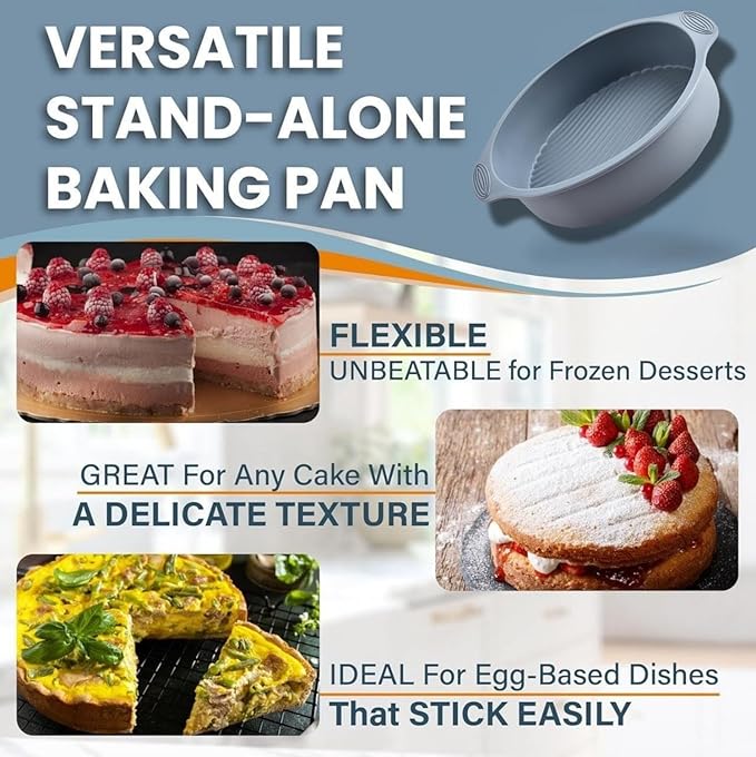 9 inch springform pan for cheesecake, Nonstick, Leak-proof Cheesecake Pans for Baking cakes, Cheese Cake & Pies with Protective Silicone mould & 100 Parchement Papers - Easy to Clean