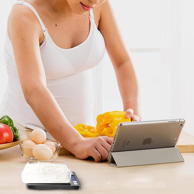 Fuzion Digital Gram Scale with 2 Trays, 500g/ 0.01g Small Jewelry Scale, 6 Units Gram Scales Digital Weight Gram and Oz, Tare Function, Digital Herb Scale for Food, Mini Reptile