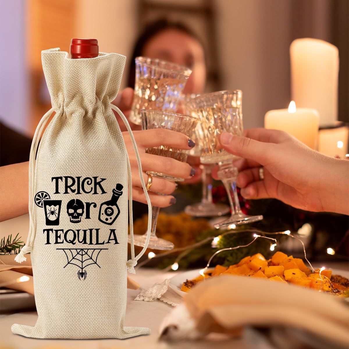 Tequila Wine Gift Bag - Halloween Witch Gifts & Party Supplies for Women, Men, Friends & Coworkers - Wine Tasting Party Supplies