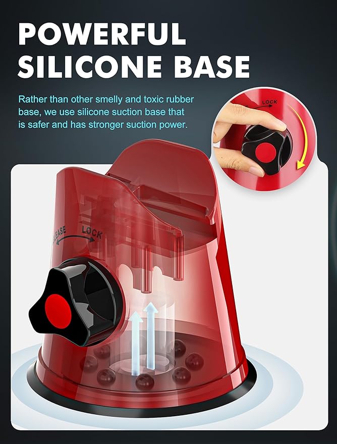 Rotary Cheese Grater with Handle - 3 in 1 Cheese Shredder Rotary Grater Stainless Steel Handheld, Vegetable Slicer for Fruit, Cheese, Nuts(Red)