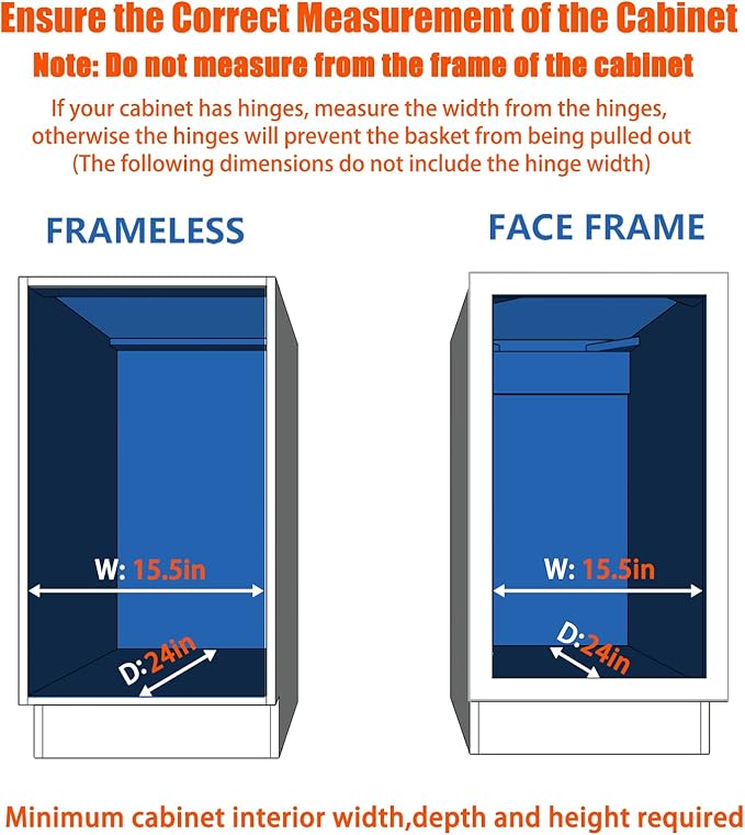 ROOMTEC Pull Out Cabinet Organizer, Cabinet Pull Out Shelves 14" W x 21" D, Heavy Duty Cabinet Drawers Slide Out Kitchen Cabinet Organizers Storage Shelf