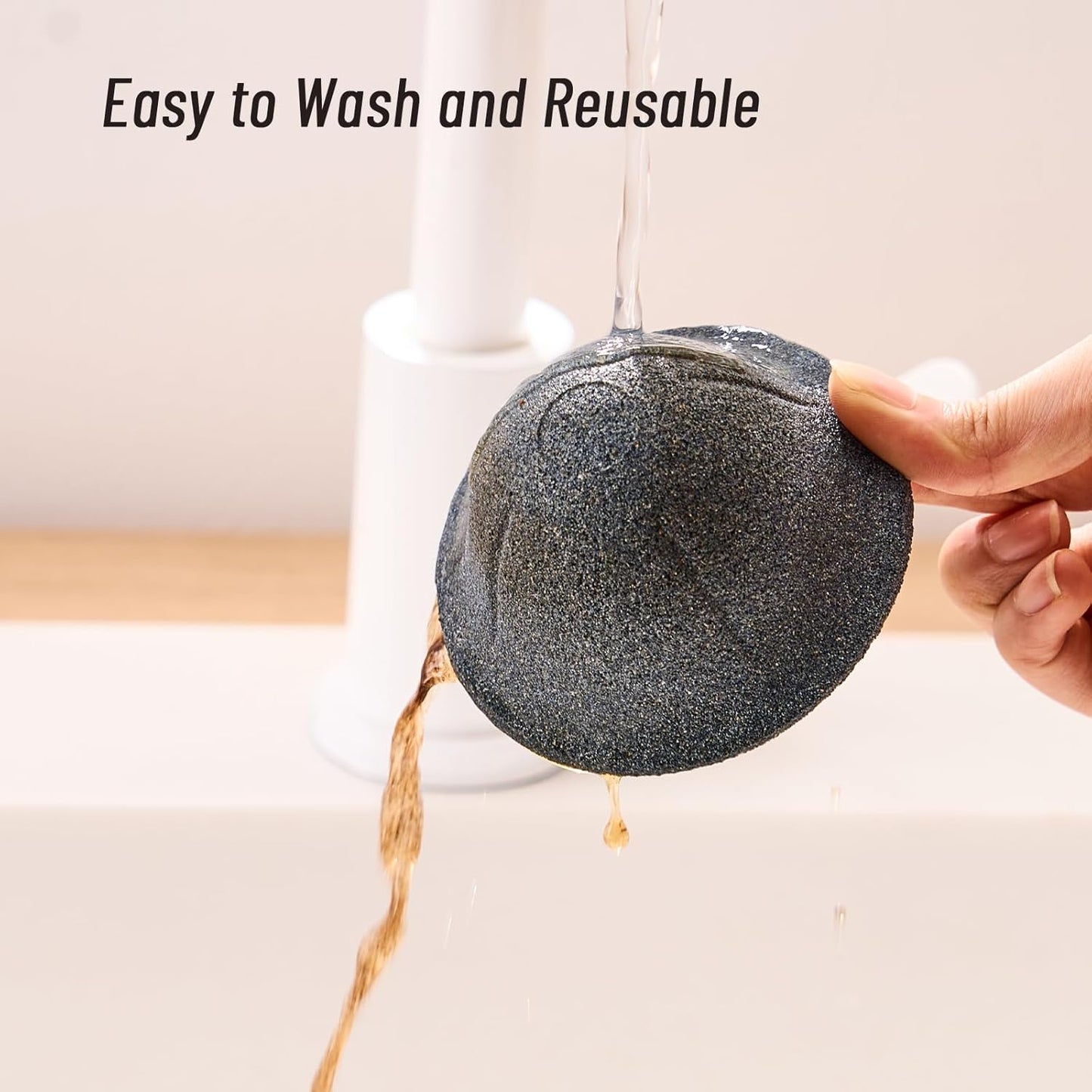 Pour Over Coffee Dripper Set, Reusable Ceramics Coffee Filter, Paperless Single Cup Coffee Maker with Non-Slip Stand, Drip Coffee Maker with Metal Coffee Filter Holder