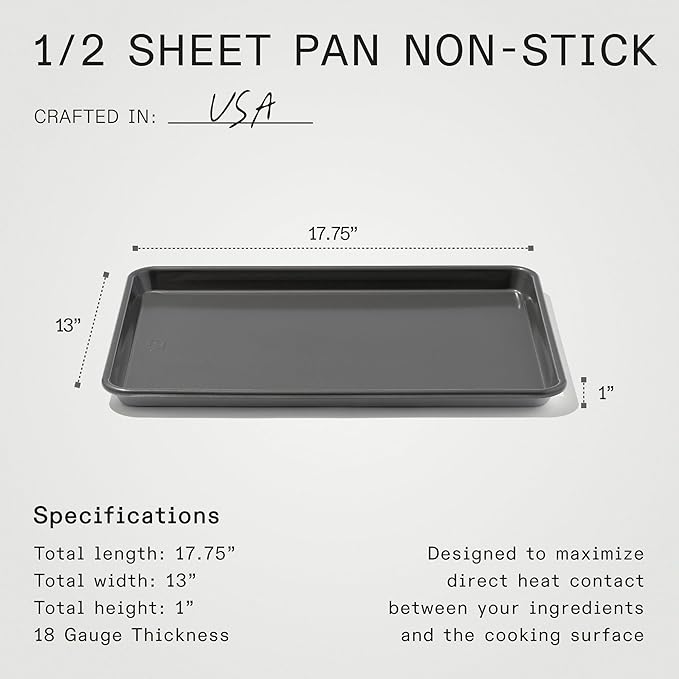 Made In Cookware - Sheet Pan (Non Stick) - Commercial Grade Aluminum Non Stick - Professional Bakeware