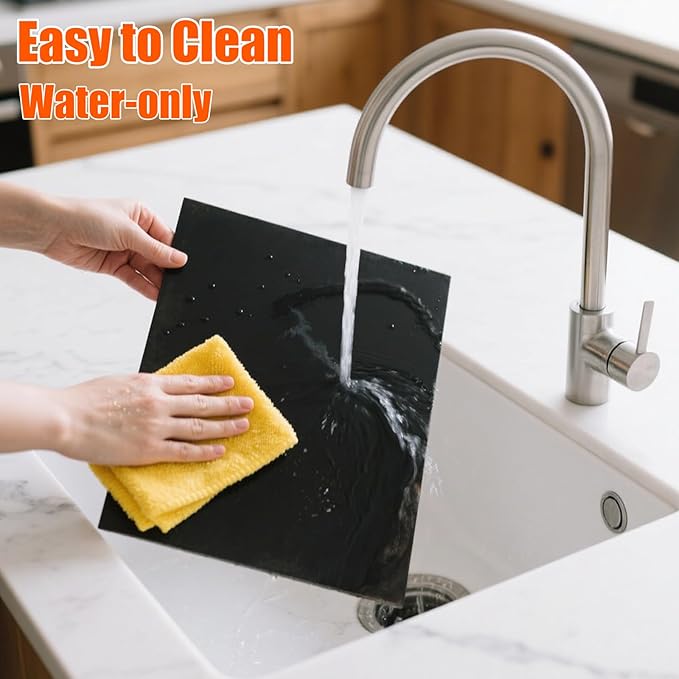 Hisencn Pizza Steel for Oven & Grill – 16"x13.4" Ceramic Baking Steel Pizza Stone Set with Pizza Peel, Cutter & Dough Scraper – High Conductivity for Crispy Crust, Indoor & Outdoor Use