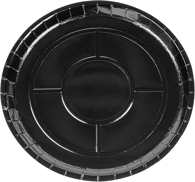 Restaurantware-Eco Pie 12 Inch Paper Pizza Trays, 50 Round Pizza Pans - Oven-Ready, Microwavable, Black Paper Pan For Individual Personal Pizzas, For Baking, Cooking, Bread, Meat, Or Pies