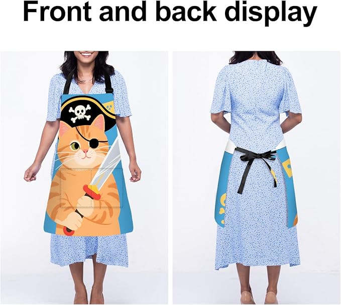 Halloween Apron Home Kitchen Cooking Baking Gardening for Women Men with Pockets waterproof 32x28 inch