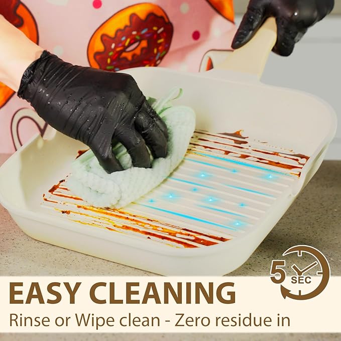 Romswi 23pcs Pots and Pans Set Non Stick, Kitchen Cookware Set with Casserole, Frying & Saucepans, Oven Safe & Stovetop Agnostic Non Toxic Cookware(Gas, Electric & Induction) - White