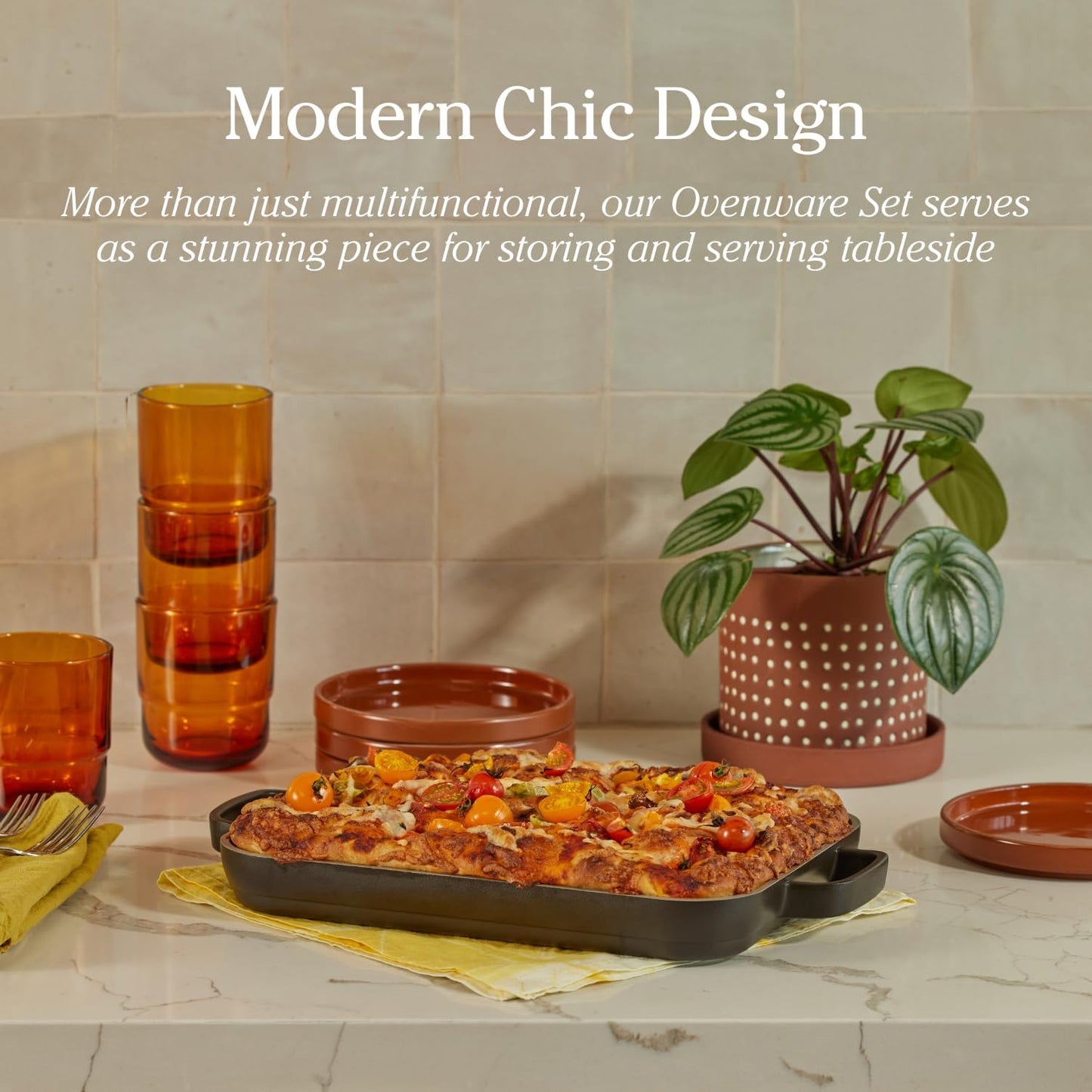 Our Place Mini Griddle Pan - 2 Quart Nonstick Ceramic Sheet Pan & Stovetop Griddle with Handles | Toxin-Free Cast Aluminum | Oven Safe up to 450°F | Steam