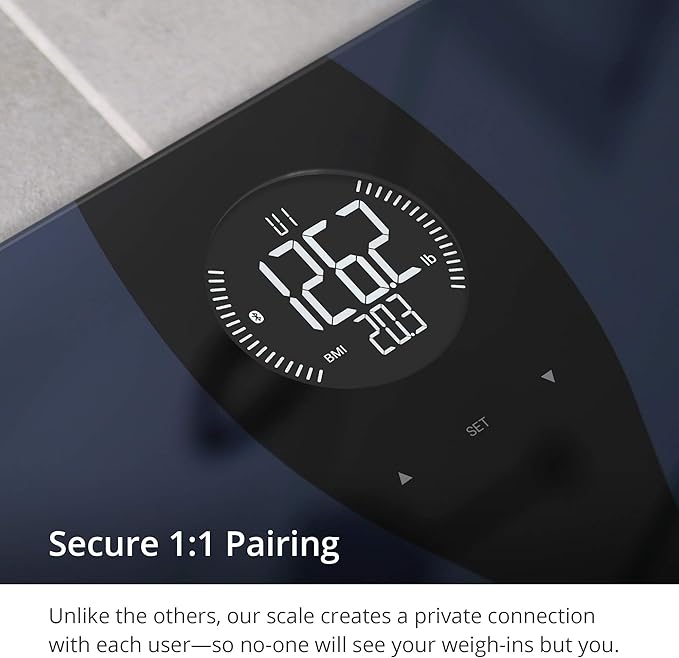 Greater Goods Digital Smart Scale for Body Weight | US-Based Company Powered by Superior Service & Dependable Products | (Black Bluetooth)