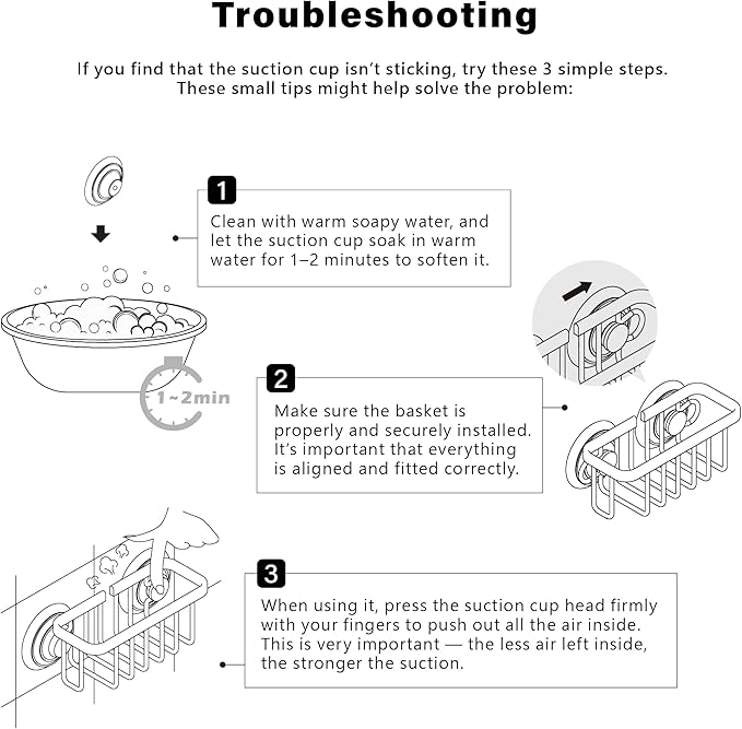 SunnyPoint NeverRust Kitchen Sink Suction Holder for Sponges, Scrubbers, Soap, Kitchen, Bathroom, 6"L x 2.36" W x 2.56"H , Aluminum (Mat Silver, Set of 1)