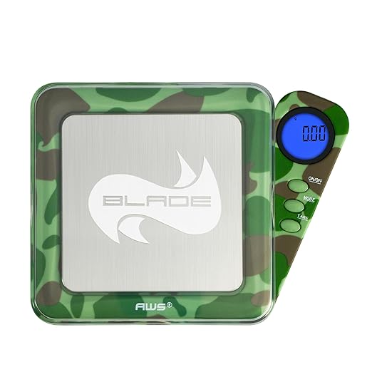 American Weigh Scales 200g x 0.01g Digital Pocket Scale 0.01g Accuracy-Blade Series | Precision Mini Scale, Small Digital Gram Scale for Kitchen, Gold, Gems & Coin Scale, Smart Digital & Compact Scale