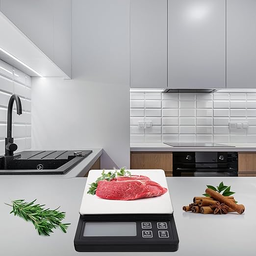 GLEAVI USB Rechargeable Mini Kitchen Gram Scale Precision Electronic Food Scale for Baking Cooking Jewelry Weighing with Tare Function Portable Professional Accessory