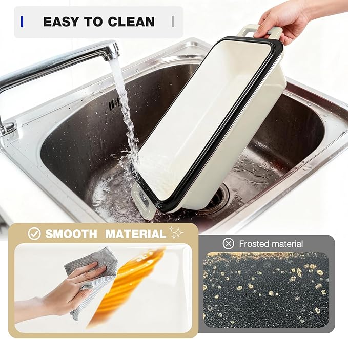 9x5 Enameled Cast Iron Loaf Pan with Lid – Bread Pan for Sourdough, Cake, Meatloaf, Even Heat, Nonstick, Easy to Clean, 2 Piece Set