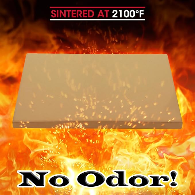 Unicook Large Pizza Stone for Oven and Grill, Heavy Duty Baking Stone for Bread, Thermal Shock Resistant Cordierite Pizza Pan, 16 x 14 Inch Rectangular