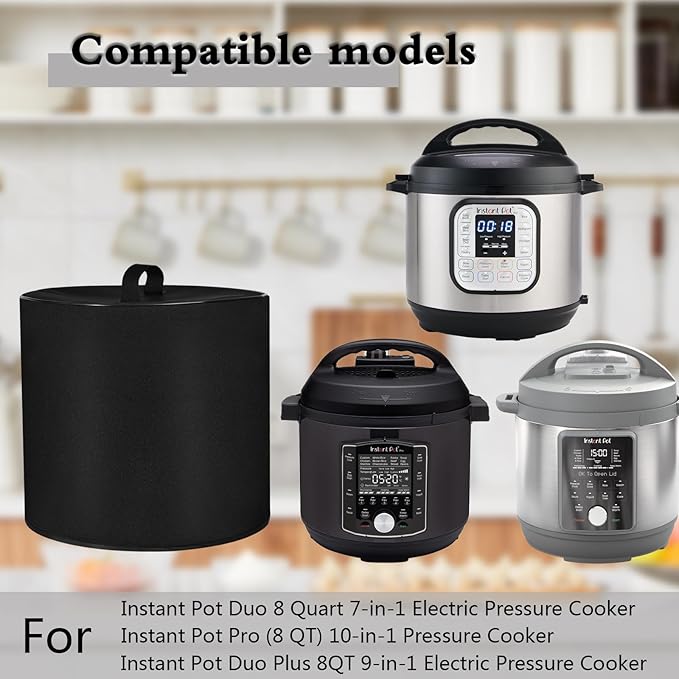 Dust Cover with 8 Quart Instant Pot, Heavy Duty Waterproof Dust Pressure Cooker Cover Case for Instant Pot Duo 8QT 7-in-1 Electric Pressure Cooker/InstantPot Pro/Duo Plus 8 QT 10-in-1 SlowCooker