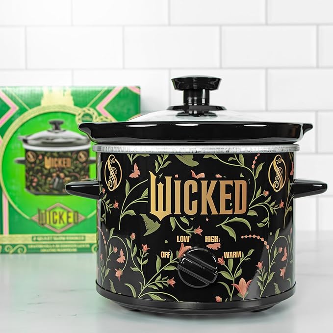 Uncanny Brands Wicked 2qt Slow Cooker - Small Kitchen Appliance