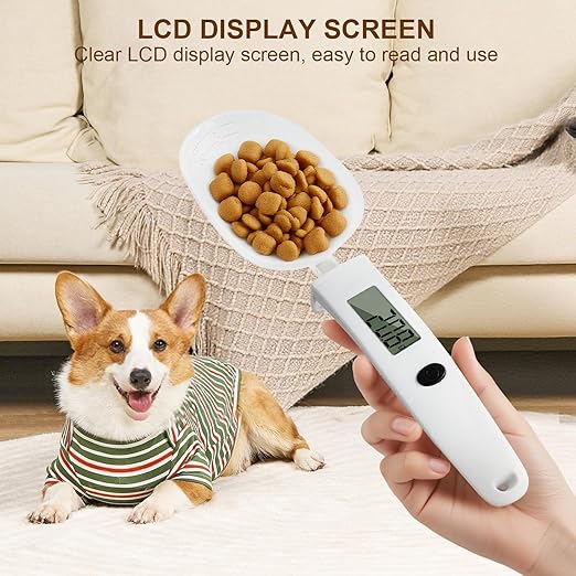 Digital Measuring Spoon Scale,High Precision Electronic Food Scale for Kitchen Gadgets and Daily Meals,300G/0.1G Gram Scale for, Home Cooks Bakers Chefs,Pet Dog Cat Ower,with Battery