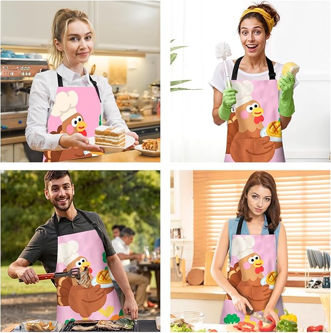 Halloween Apron Home Kitchen Cooking Baking Gardening for Women Men with Pockets waterproof 32x28 inch