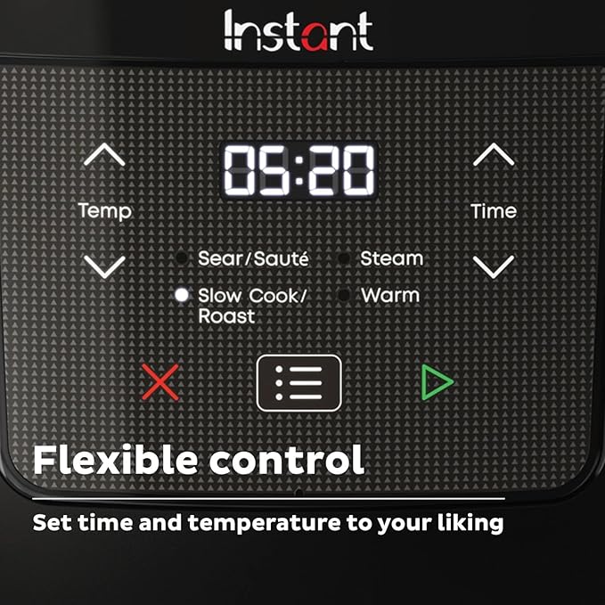 Instant-Pot Superior Cooker Chef Series 7.5Qt Slow Cooker, Multifunctional Rice Cooker, Pressure Cooker Alternative, Kitchen Appliance with Non-Stick Pot