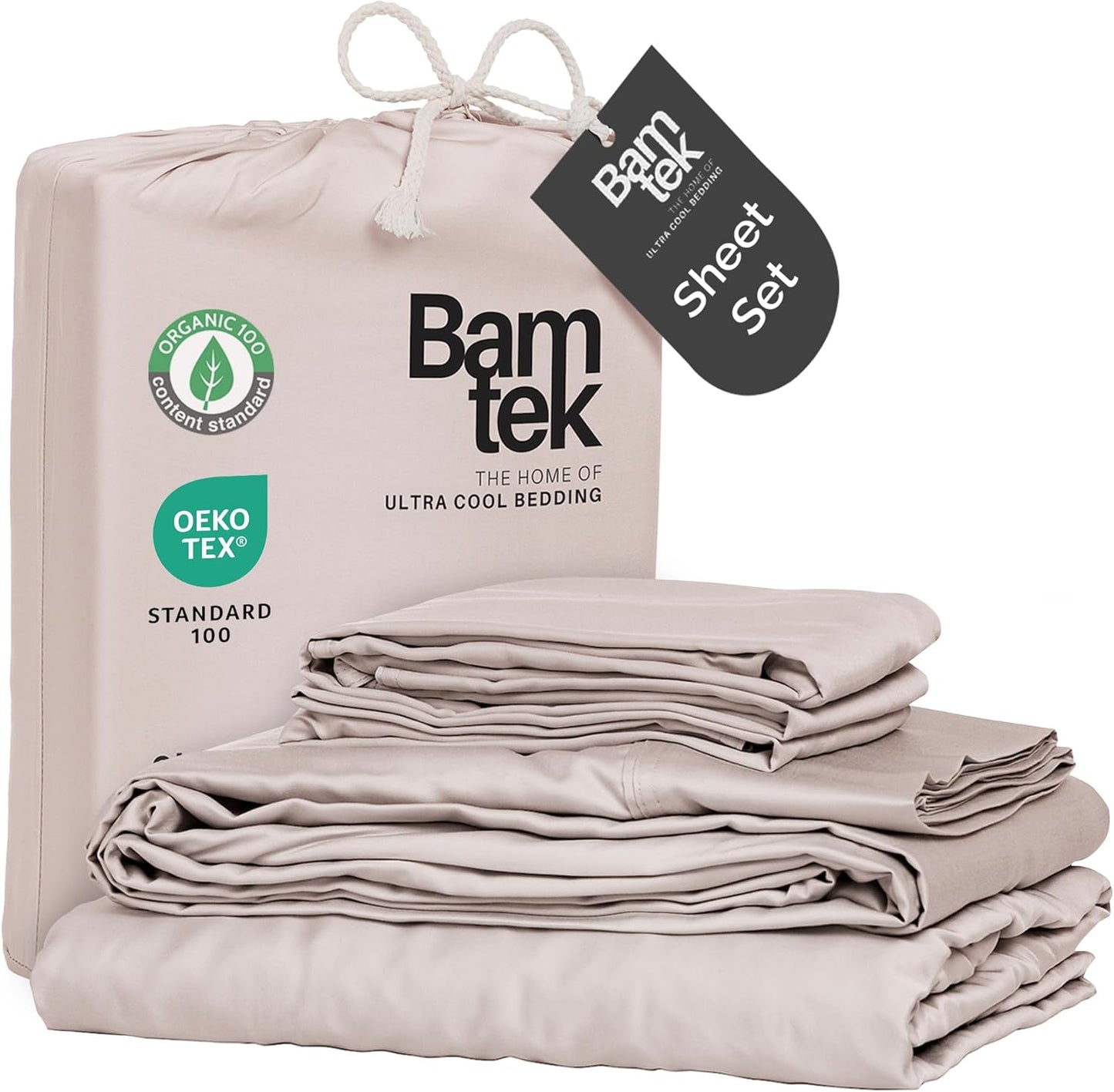 100% Viscose from Bamboo Sheets California King Size, Super Soft Bedding Set, 4PC Cooling Sheets for Hot Sleepers, Vegan Silk Moisture Wicking, Organically Grown Bedsheet, Blush - 72" x 84"