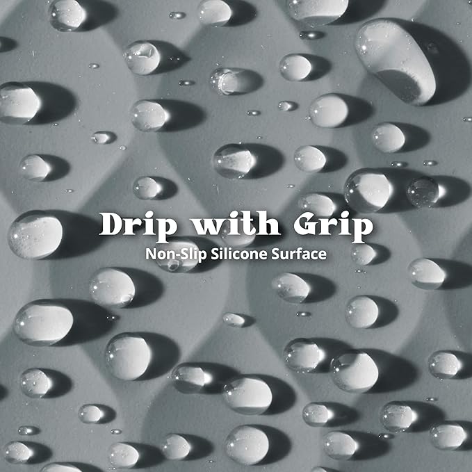 Greater Goods Designer Bathroom Scale: Non-Slip Silicone Cover, Hidden LED Display, Spot-On Precision, 400 lb Capacity (Gray)