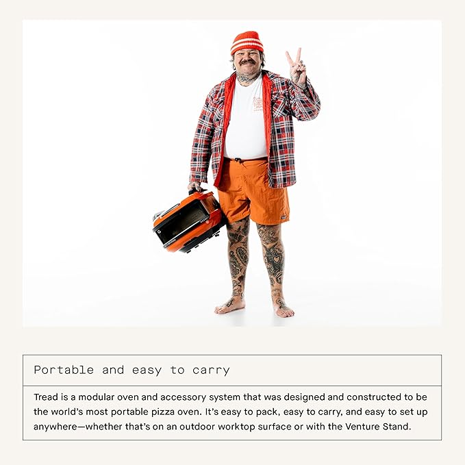 Gozney Tread Pizza Oven x Matty Matheson, Orange, makes 12" pizza