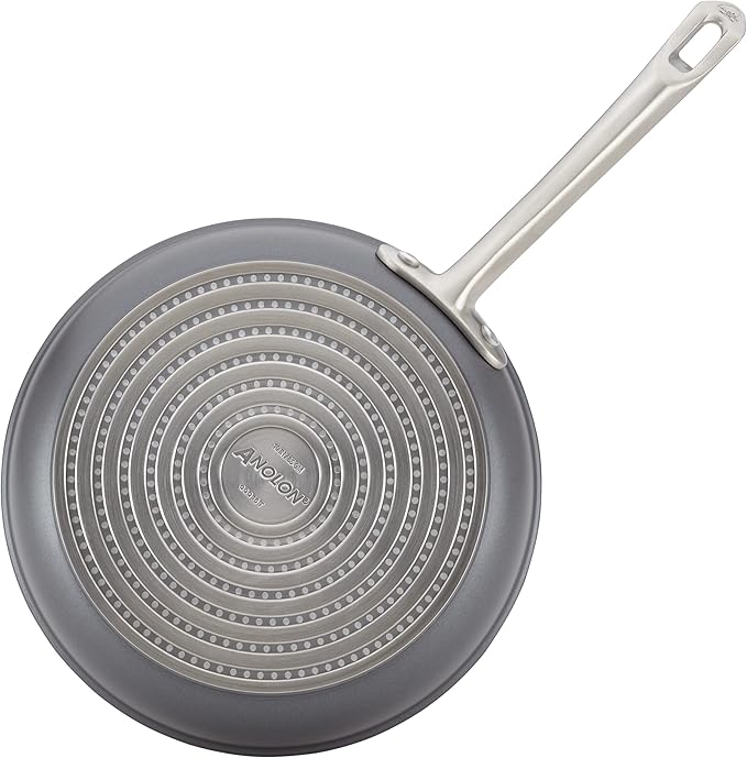 Anolon Accolade Forged Hard Anodized Nonstick Frying Pans/Skillet Set, 8 Inch and 10 Inch - Moonstone Gray
