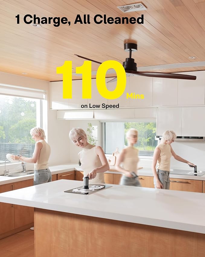 HOTO Grip™ Cordless Electric Spin Scrubber, IPX7 Waterproof, Lightweight at 0.65 lb with 6 Brush Heads, Powerful Cleaning Scrubber, for Bathroom, Kitchen, Tile, Shower