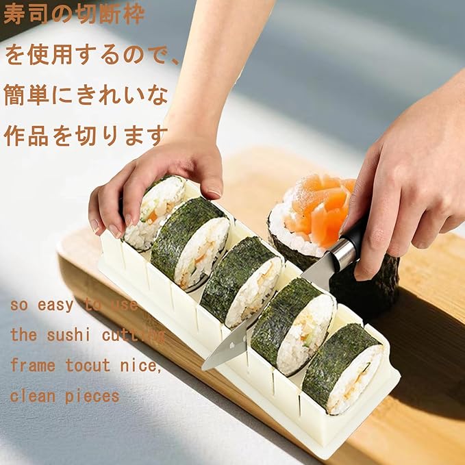 Sushi Making Kit, Sushi Bazooka, Sushi Maker, Bamboo Sushi Rolling Mat For Beginners