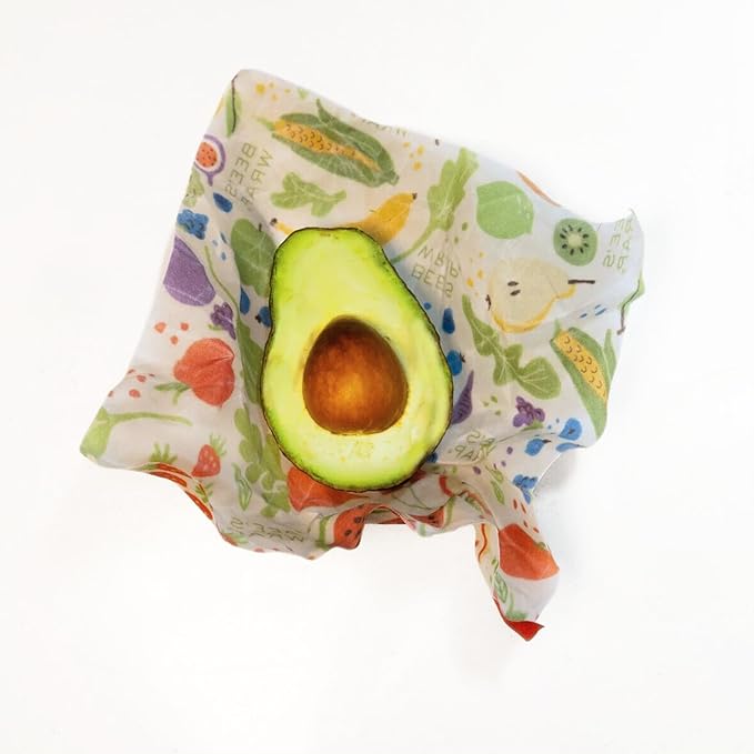 Bee's Wrap Beeswax Wraps for Food - Garden Party 3 Pack (2M 1 Sandwich) Made in USA Reusable & Organic Food Wraps, Sandwich Wrap - Eco-Friendly Alternative to Aluminum Foil & Plastic Wrap