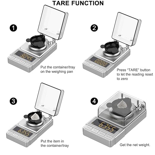 MAXUS Milligram Scale 100g/0.001g Sliver, Mg Scale with 20g Calibration Weight and Accessories, Sliver Powder Scale for Reloading