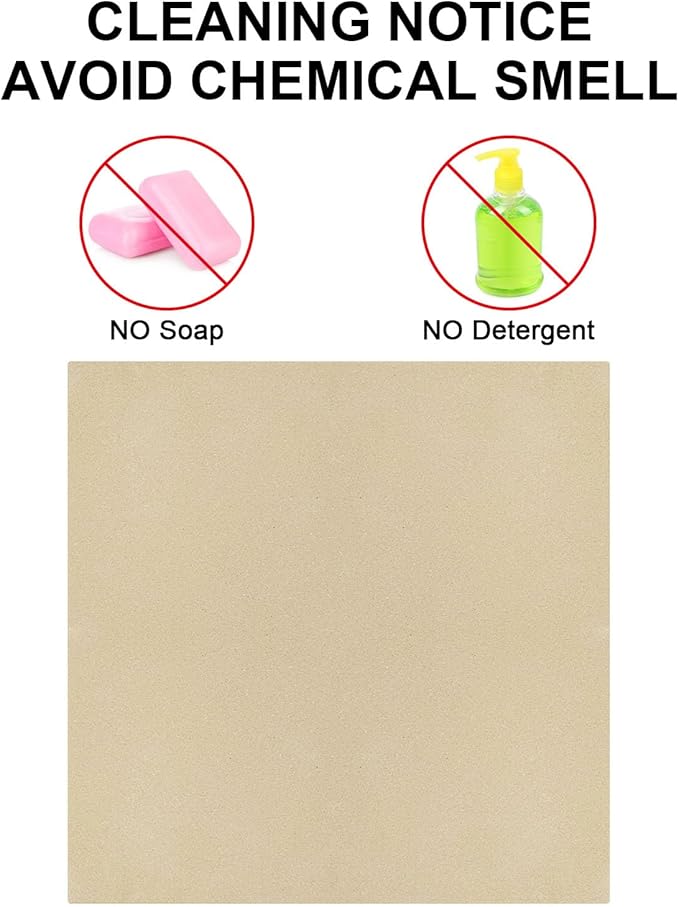 13" Square Pizza Stone Replacement for Ooni Koda Karu & Fyra 12, Cordierite Baking Pizza Stone for Ooni 12 Oven, for Most Grill & Oven, for Bread &Pizza