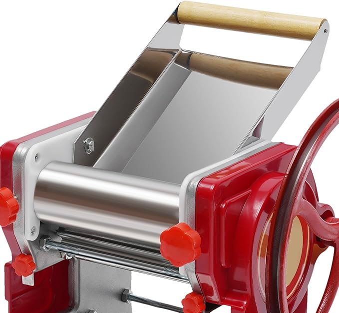 Commercial Manual Dough Roller Sheeter, Noodle Pasta Dumpling Maker Machine W/0.12in Cutterhead,Noodle Thickness 0.5-5mm For Commercial Home Use.