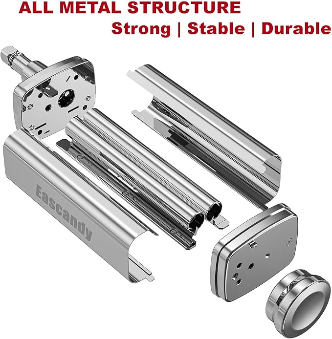 Pasta Roller Attachment for KitchenAid, Stainless Steel Pasta Roller Attachment for KitchenAid Stand Mixer, 8 Gears Adjustable Thickness.