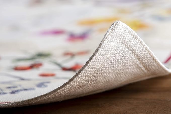 Maison d' Hermine Placemats Set of 4 100% Cotton Washable Cloth Place Mats, Reusable Table Mats for Thanksgiving Christmas Decorations Kitchen Dining Party Wedding (Equinoxe - Beige, 13" x 19")