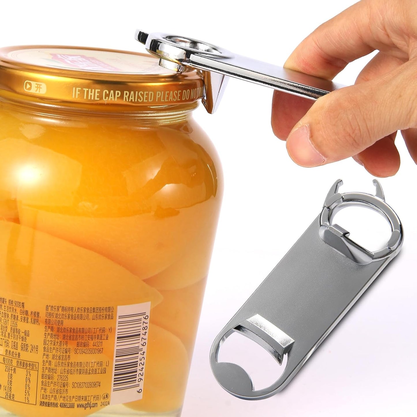 4 IN 1 Multi-Functional Jar Opener, Mason Jar Opener, Beer Bottle Opener, for Weak Hand & Seniors with Arthritis