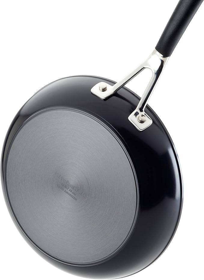 KitchenAid 84803 Hard Anodized Nonstick Frying Pans/Skillet Set, 8.25 Inch and 10 Inch - Onyx Black